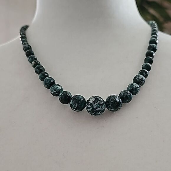 Natural Gemstone Reiki Chakra Necklaces Beads 18" 4-12mm - Picture 2 of 6